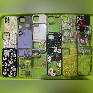 Floral and Glitter Phone Case Collection